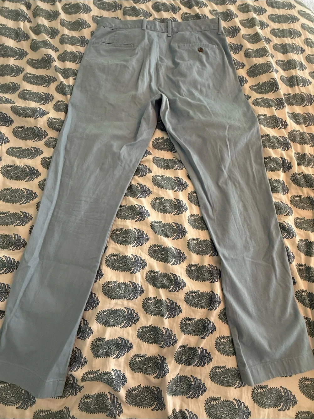 J. Crew Men's Sky Blue Cotton Chinos